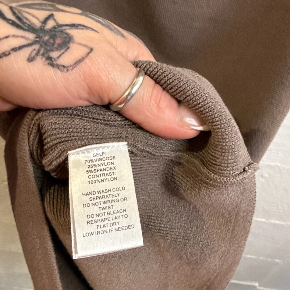 Promise Chocolate Cross-Strap Mini Dress - Picture 7 of 7